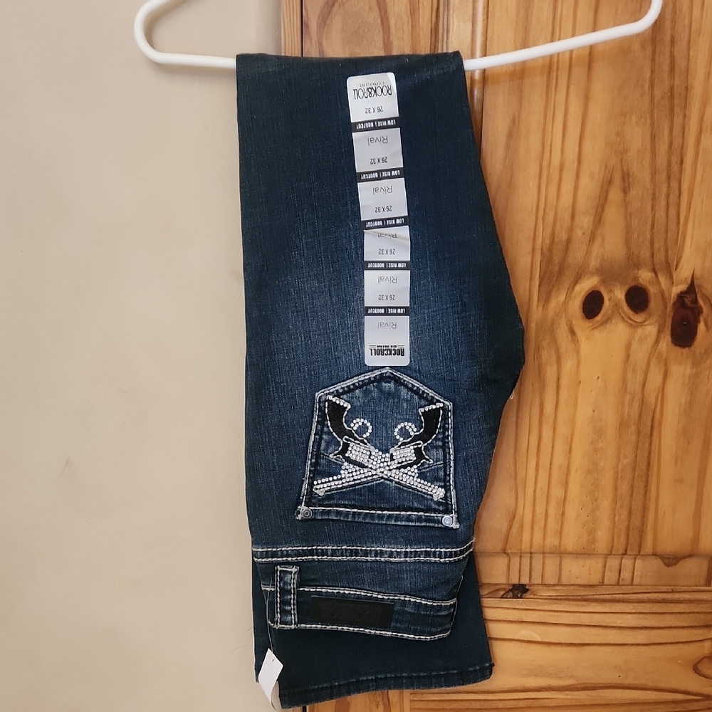 Rock Revival Dark Blue Jeans